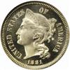 Image 1 : 1881 Nickel Three-Cent Piece. Proof-67 * Cameo (NGC).