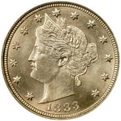 1883 Liberty Nickel. No CENTS. MS-67 (NGC).