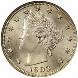1903 Liberty Nickel. MS-66 (NGC).