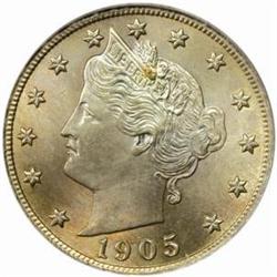 1905 Liberty Nickel. MS-65 (PCGS).