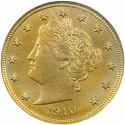 1910 Liberty Nickel. MS-65 (NGC).