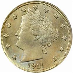 1911 Liberty Nickel. MS-65 (PCGS).