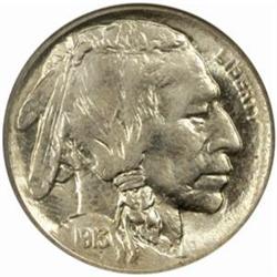 1913-S Buffalo Nickel. Type I. MS-65 (NGC).
