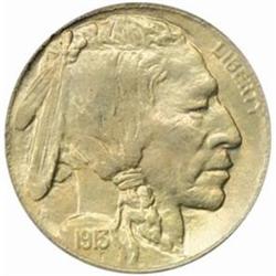 1913-D Buffalo Nickel. Type II. MS-66 (PCGS).