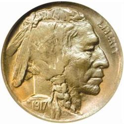 1917-D Buffalo Nickel. MS-64 (NGC).