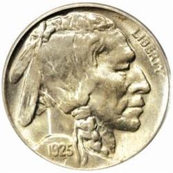 1925-D Buffalo Nickel. MS-65 (PCGS).