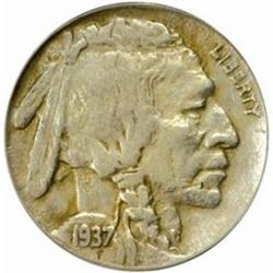1937-D Buffalo Nickel. FS-020.2. 3-Legged. VF-35 (PCGS).