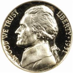 1951 Jefferson Nickel. Proof-69 Cameo (NGC).