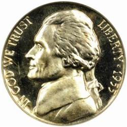 1955 Jefferson Nickel. Proof-68 Ultra Cameo (NGC).