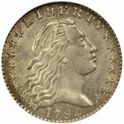 1794 Flowing Hair Half Dime. V-3, LM-3. Rarity-4. MS-67 (NGC).