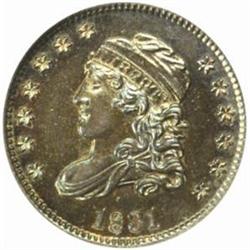 1831 Capped Bust Half Dime. V-5, LM-5. Rarity-1. MS-62 PL (NGC).