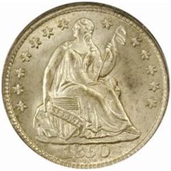 1850 Seated Liberty Half Dime. MS-66 (PCGS).