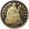 Image 1 : 1858 Seated Liberty Half Dime. V-4a. Proof-65 (ANACS).