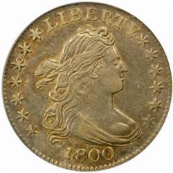 1800 Draped Bust Dime. JR-2. Rarity-5. AU-53 (PCGS).