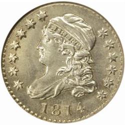 1814 Capped Bust Dime. JR-5. Rarity-3. STATESOFAMERICA. MS-63 (NGC).