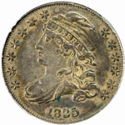 1835 Capped Bust Dime. JR-5. Rarity-1. AU-50 (PCGS).