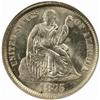 Image 1 : 1875-S Seated Liberty Dime. Mintmark Above Bow. MS-64 (NGC).