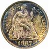 Image 1 : 1887 Seated Liberty Dime. MS-64 (NGC).