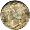 Image 1 : 1919-D Mercury Dime. MS-64 FB (NGC).