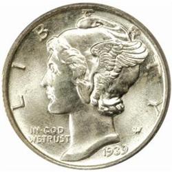 1939-D Mercury Dime. MS-68 FB (PCGS).
