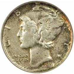 1942/1 Mercury Dime. FS-010.7. AU-53 (NGC).