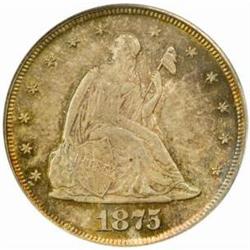 1875 Twenty-Cent Piece. MS-64 (PCGS).