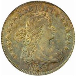 1805 Draped Bust Quarter. B-2. Rarity-3. AU-50 (PCGS).
