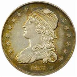 1837 Capped Bust Quarter. B-2. Rarity-2. AU-50 (PCGS).