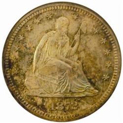 1872 Seated Liberty Quarter. Proof-65 (NGC).