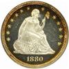 Image 1 : 1880 Seated Liberty Quarter. Proof-66 * Cameo (NGC).