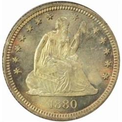 1880 Seated Liberty Quarter. MS-65 (PCGS).