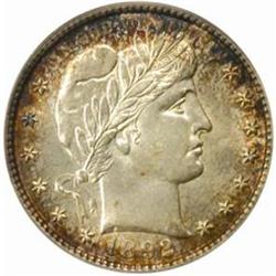 1892-S Barber Quarter. MS-63 (PCGS).