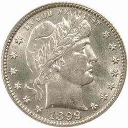 1899-O Barber Quarter. MS-62 (PCGS).