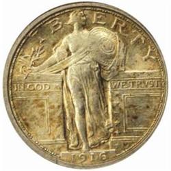1916 Standing Liberty Quarter. MS-61 FH (NGC).