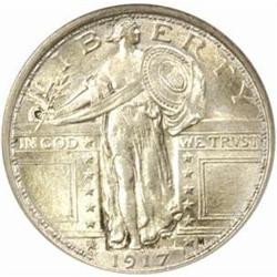 1917 Standing Liberty Quarter. Type I. MS-64 FH (PCGS).