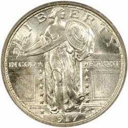 1917-D Standing Liberty Quarter. Type I. MS-65 FH (PCGS).