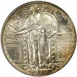 1917-S Standing Liberty Quarter. Type I. MS-65 FH (PCGS).