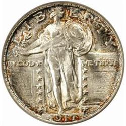 1917-D Standing Liberty Quarter. Type II. MS-64 FH (PCGS).