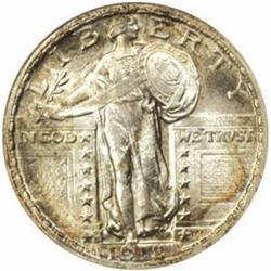 1918-D Standing Liberty Quarter. MS-63 FH (NGC).
