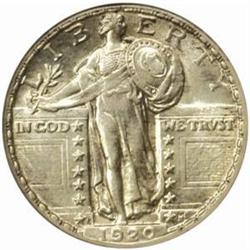1920-S Standing Liberty Quarter. MS-61 FH (ANACS).