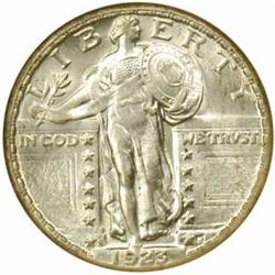 1923-S Standing Liberty Quarter. MS-64 FH (NGC).