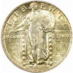 1924-D Standing Liberty Quarter. MS-64 FH (PCGS).