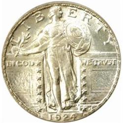 1924-S Standing Liberty Quarter. MS-66 (PCGS).