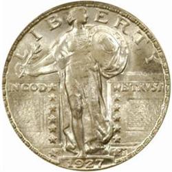 1927-D Standing Liberty Quarter. MS-66 (PCGS).