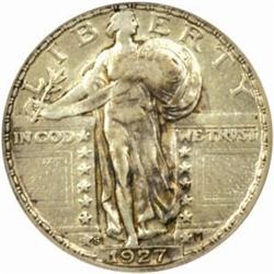 1927-S Standing Liberty Quarter. AU-50 (NGC).