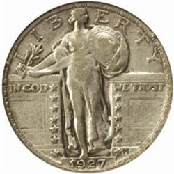 1927-S Standing Liberty Quarter. EF-40 (ANACS).