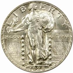 1928-D Standing Liberty Quarter. MS-65 (PCGS).