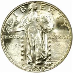 1929-S Standing Liberty Quarter. MS-66 (PCGS).