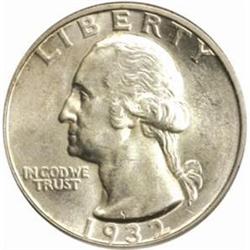 1932-S Washington Quarter. MS-62 (PCGS).
