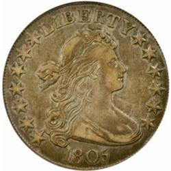 1805 Draped Bust Half Dollar. O-112. Rarity-2. EF-40 (PCGS).